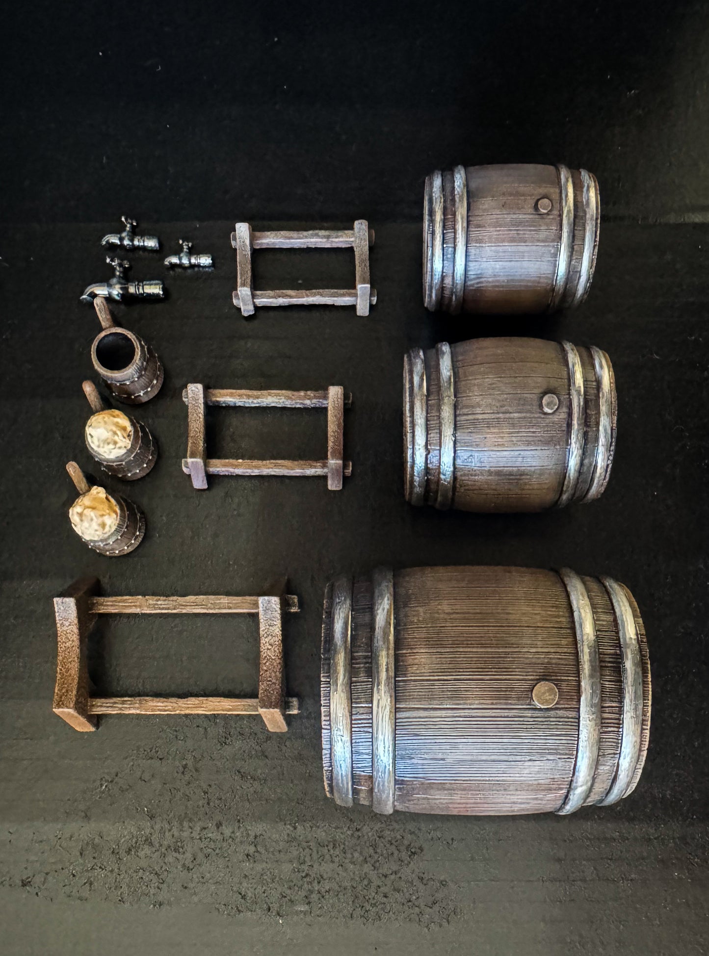 “The Brewer’s Hoard” – Barrel & Ale Diorama Set