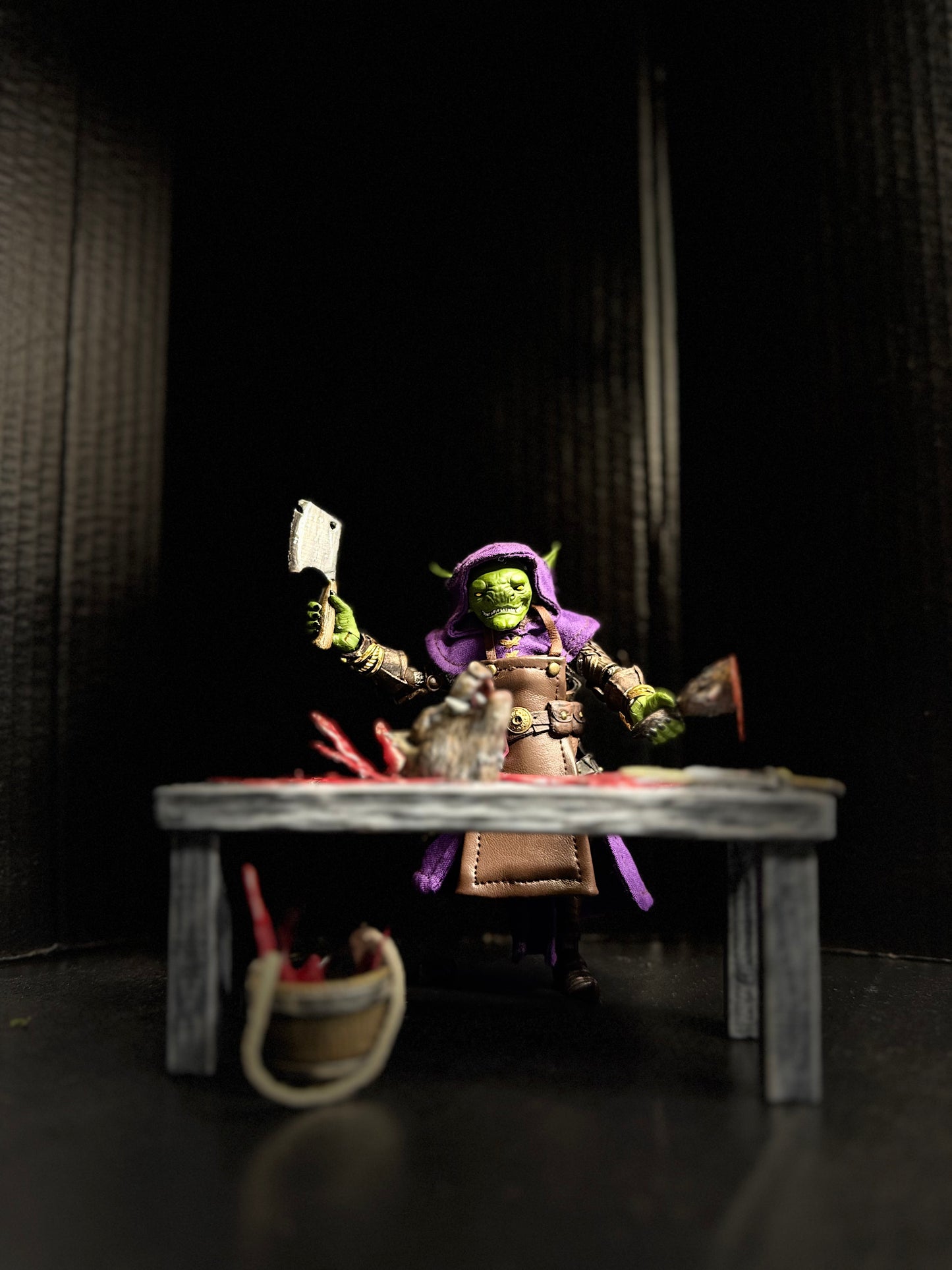“The Cleaver’s Table” – Medieval Butcher/Alchemist Diorama Set