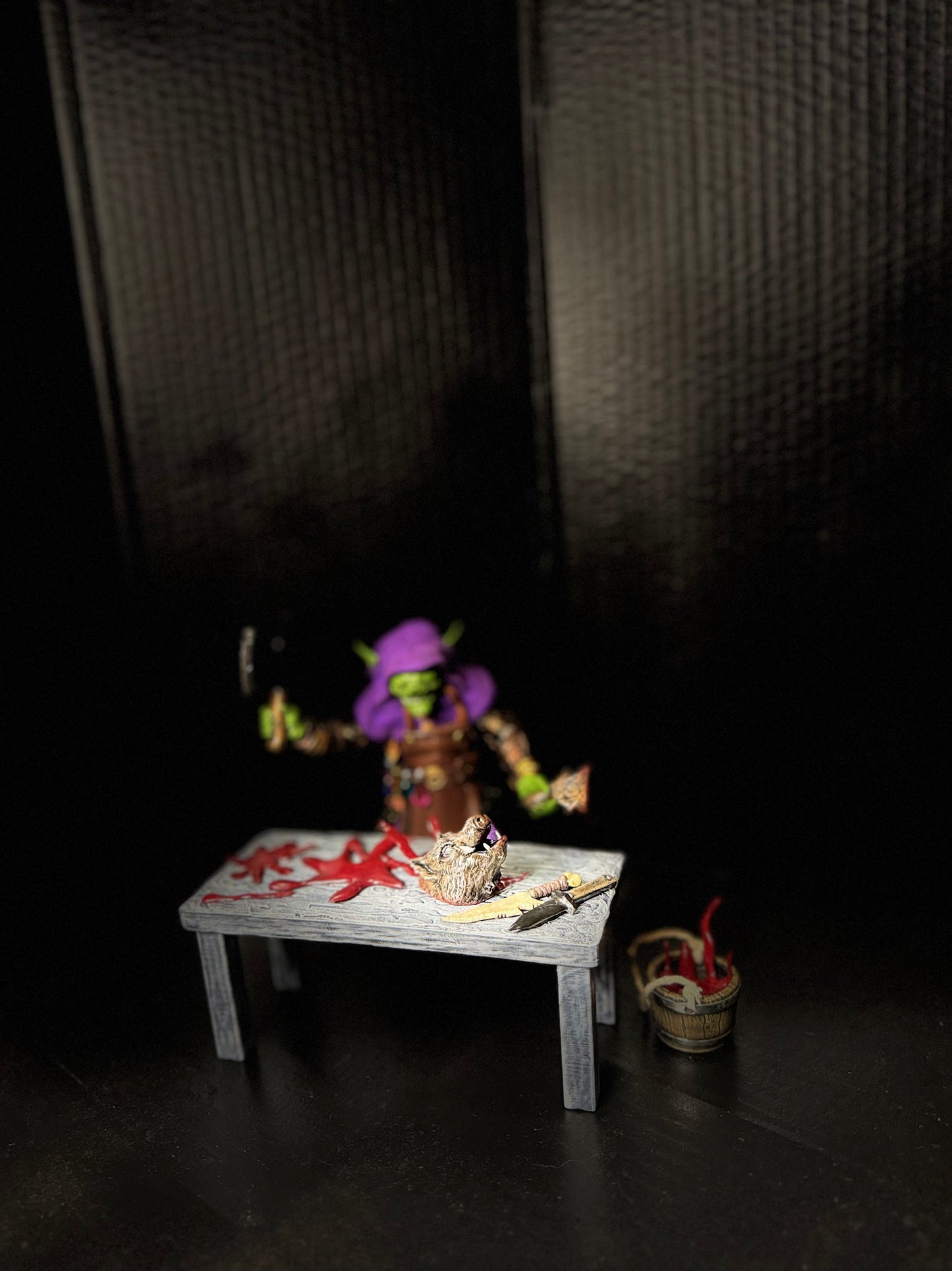 “The Cleaver’s Table” – Medieval Butcher/Alchemist Diorama Set