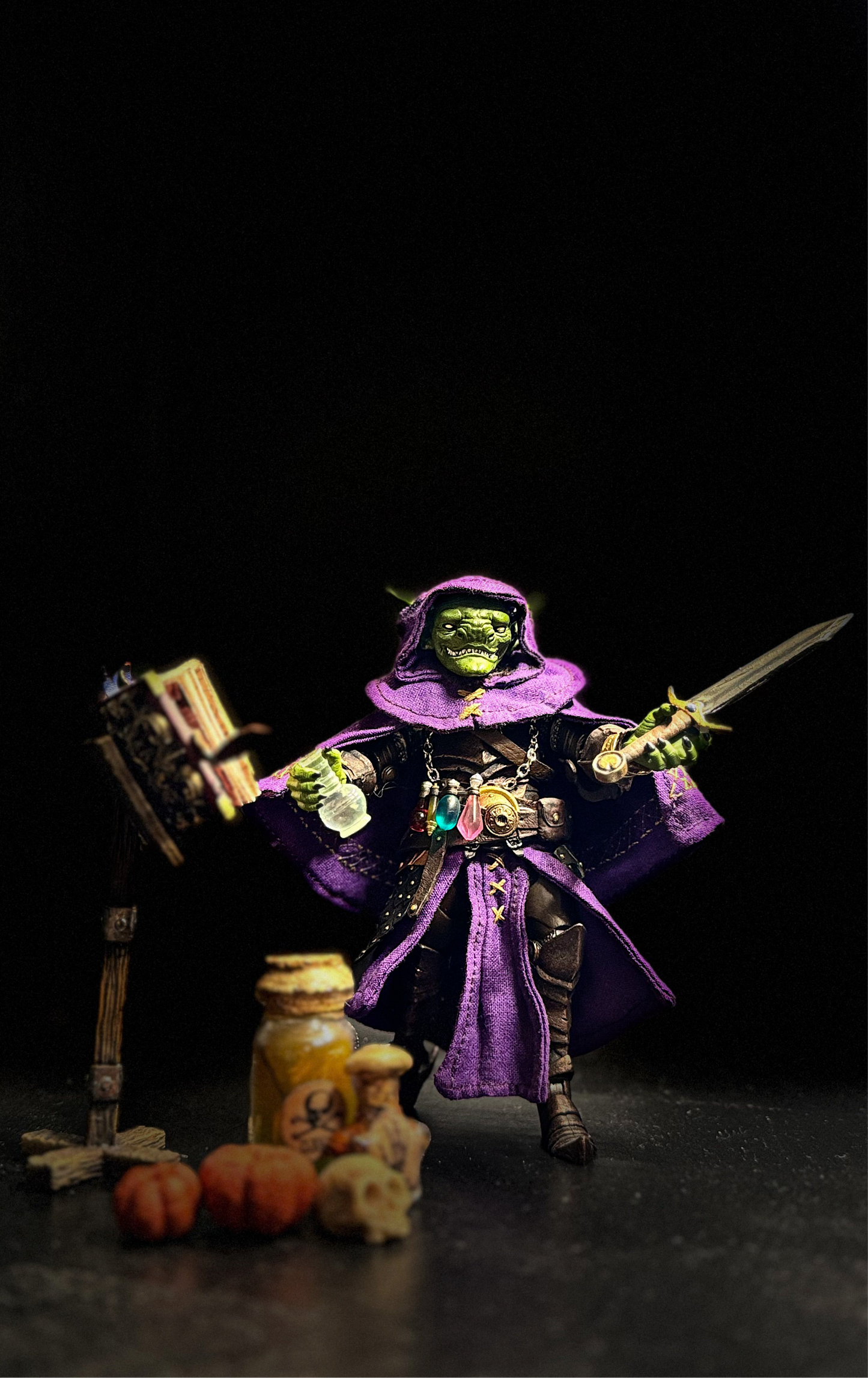 “The Forgotten Shelf" – Alchemist & Library Diorama Set