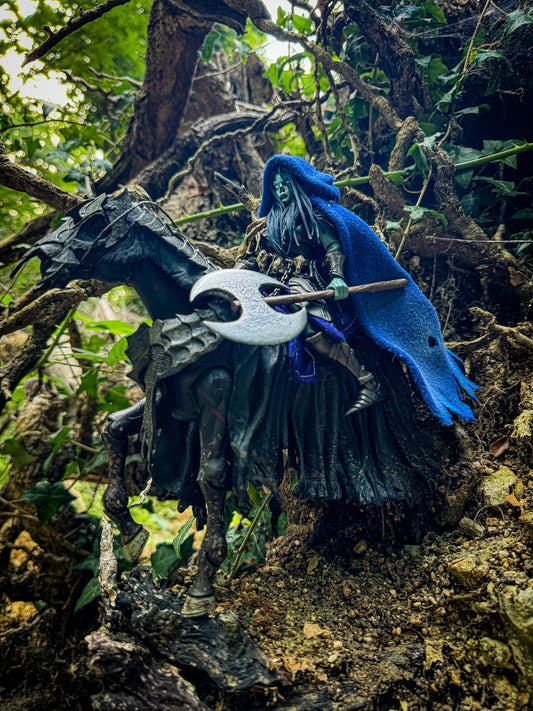 Long Hooded Soft Goods Cape – Poly-Wool, Weathered Edges