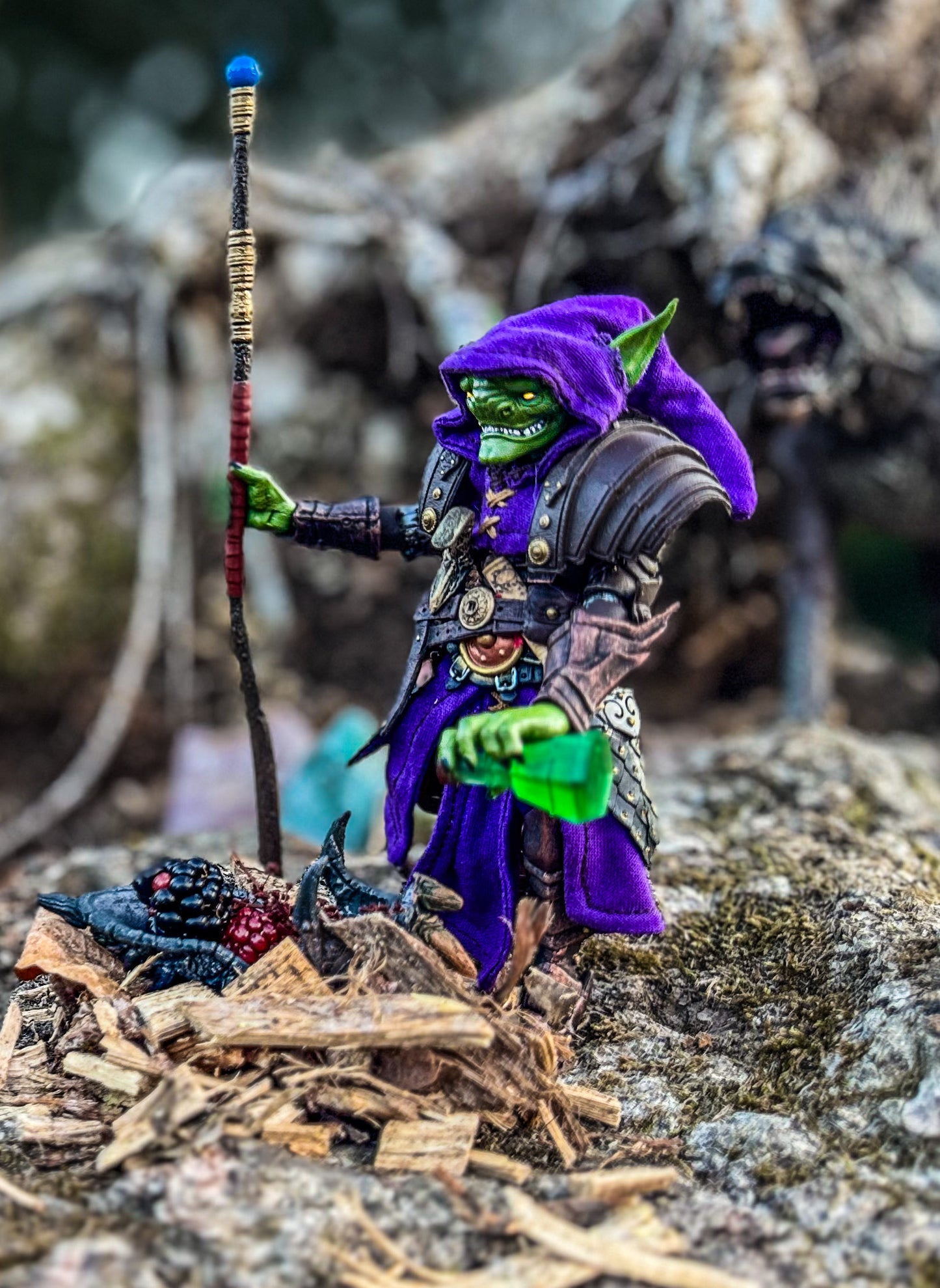 Cotton Hood with Decorative Stitching for Goblin figure