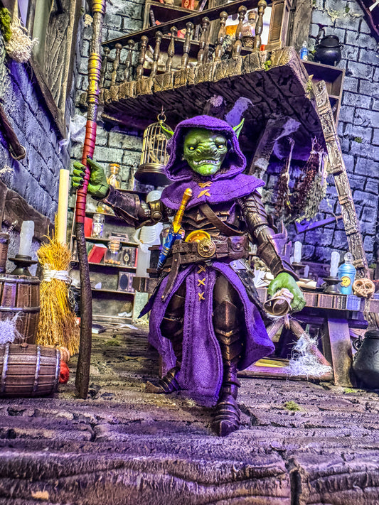 Cotton Hood with Decorative Stitching for Goblin figure