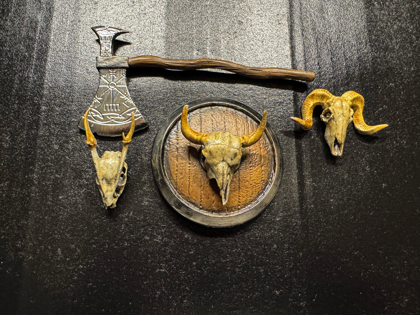 "The Warlord’s Armory" – Wooden Shield & Viking Axe Set