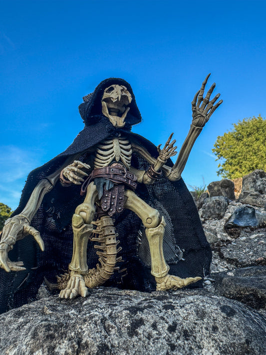 Patchwork Hooded Cape with Decorative Stitching