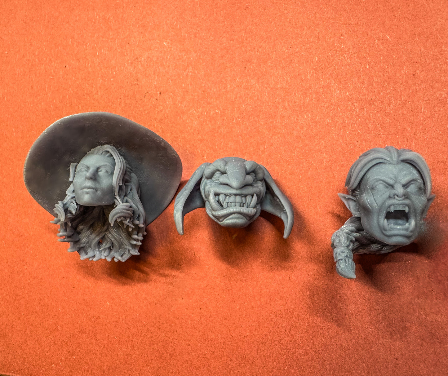 Unpainted Resin Heads