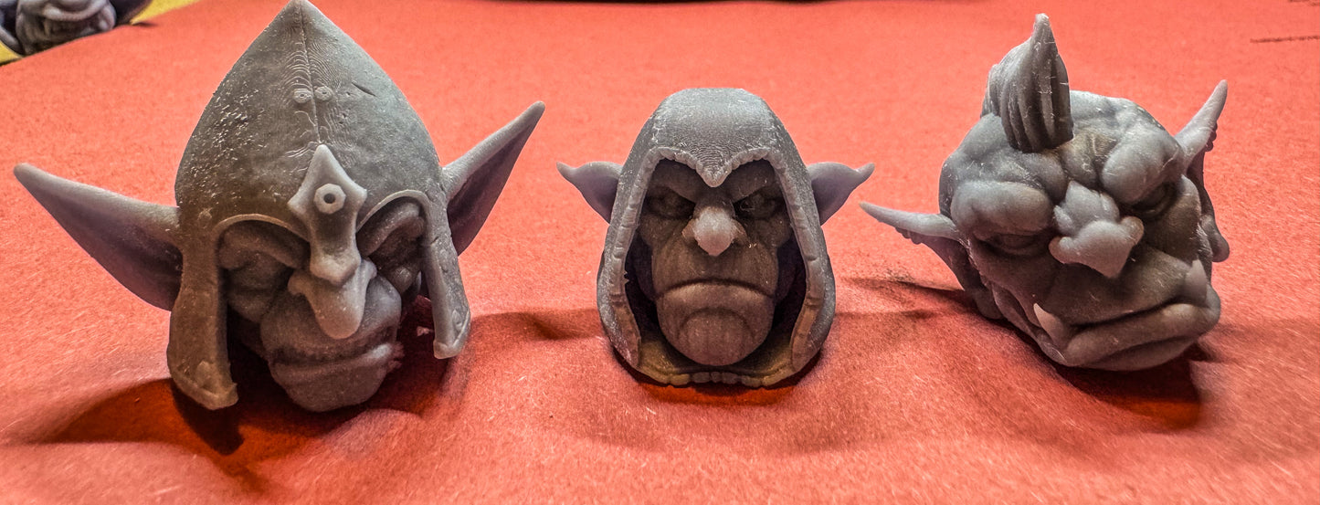 Unpainted Resin Heads