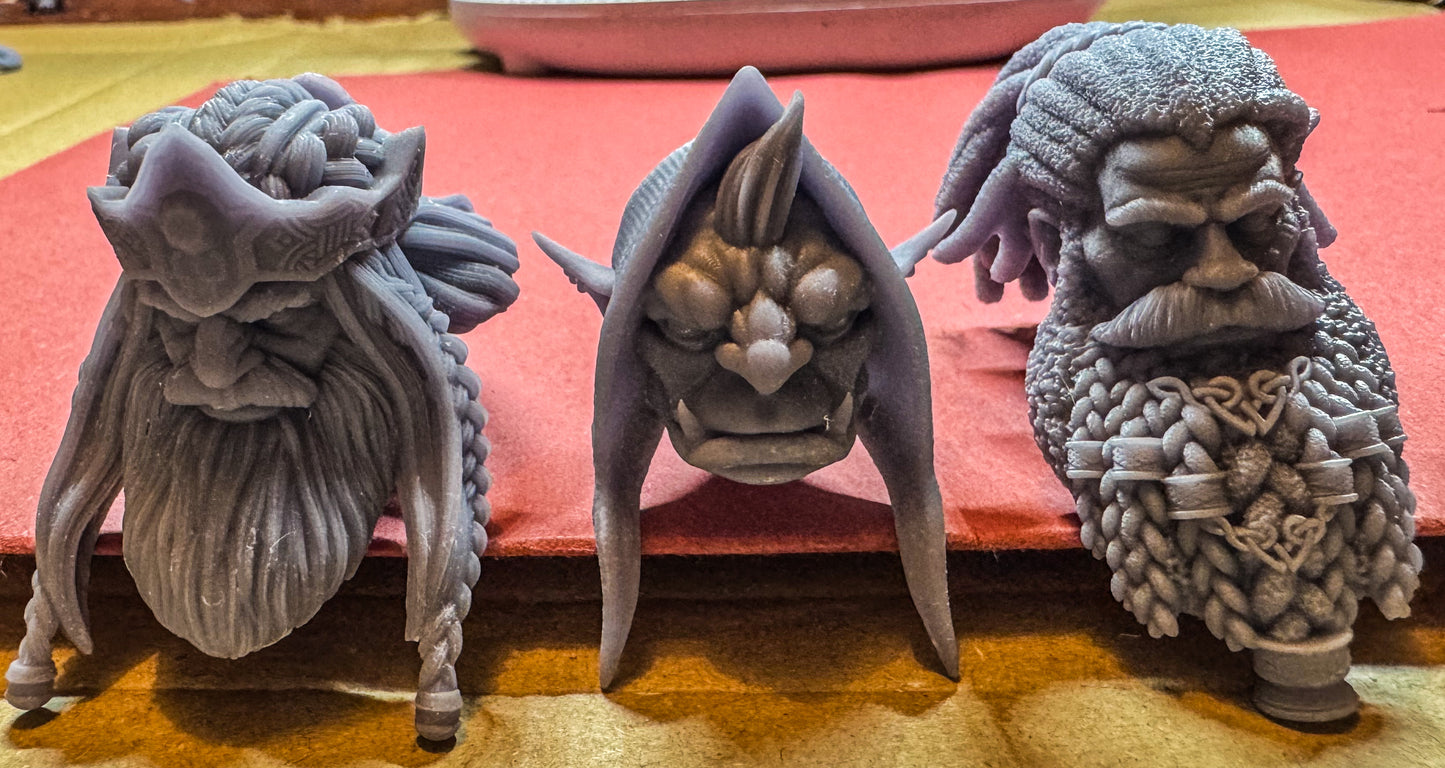 Unpainted Resin Heads