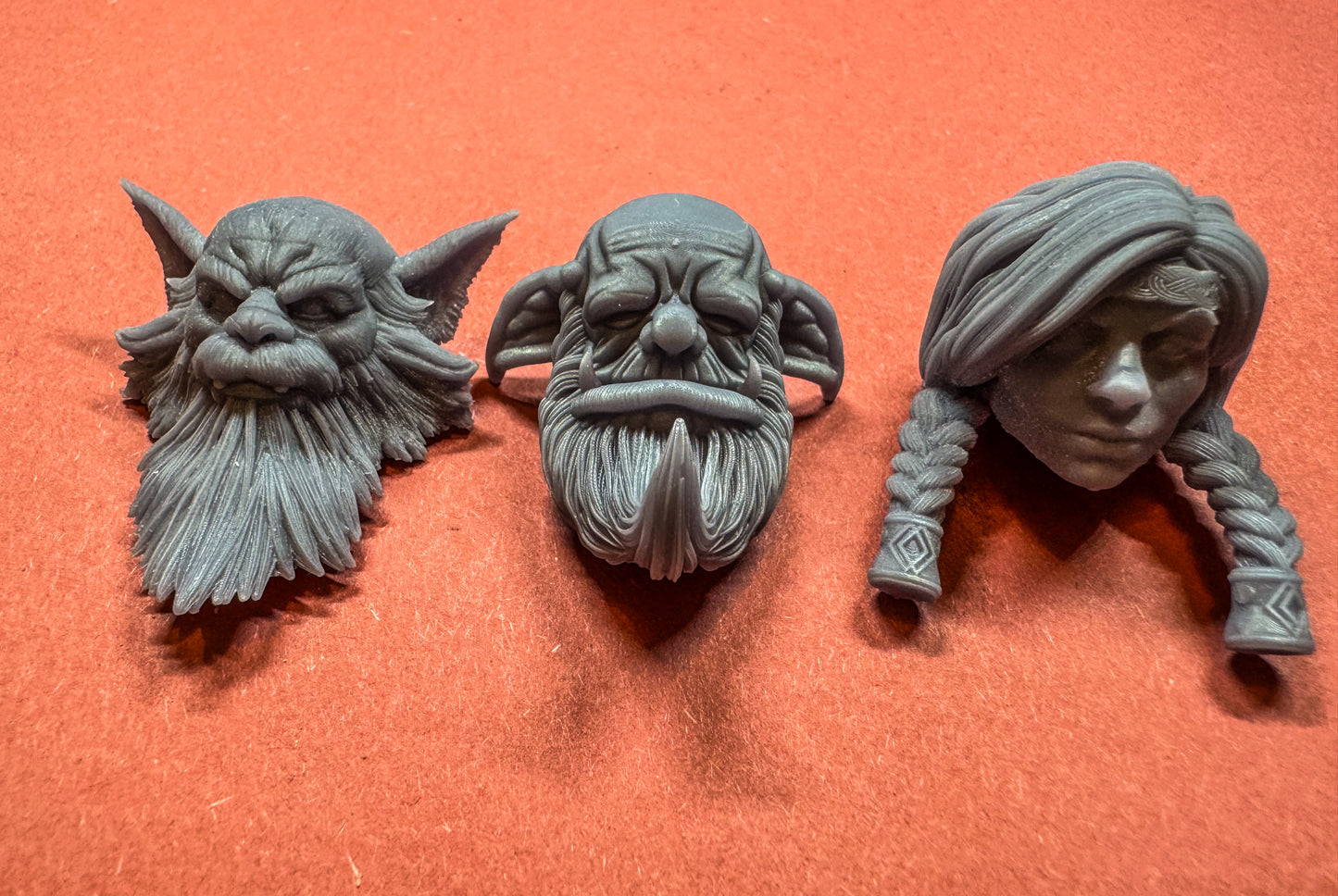 Unpainted Resin Heads